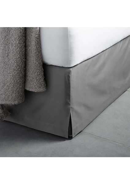 Dack Keten Baza Eteği Antrasit Renk 32 cm Yırtmaçlı ve Kırışmaya Dayanıklı