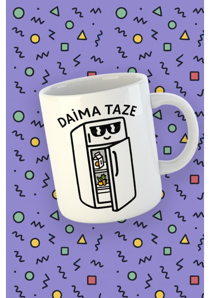 Blupiki Koleksiyonu Daima Taze Karikatür Buzdolabı Temalı Kupa