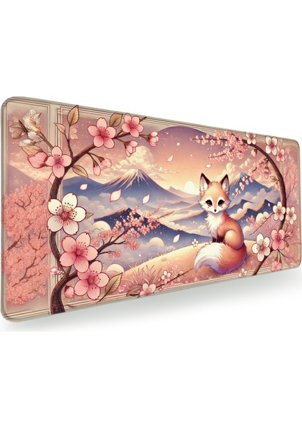 Gaming Mouse Pad 90x40 Kitsune Mousepad XXL Oyuncu Mouse Pad Büyük Mousepad