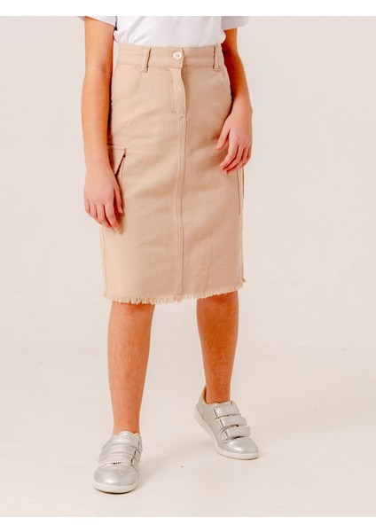 Kız Çocuk Kargo Keten Etek 2959 fiyatları