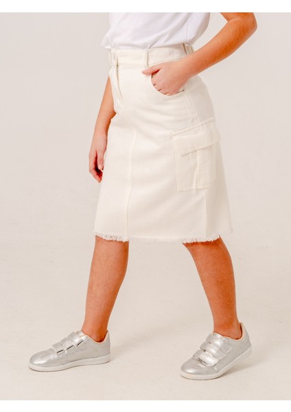 Kız Çocuk Kargo Keten Etek 2959 fiyatları