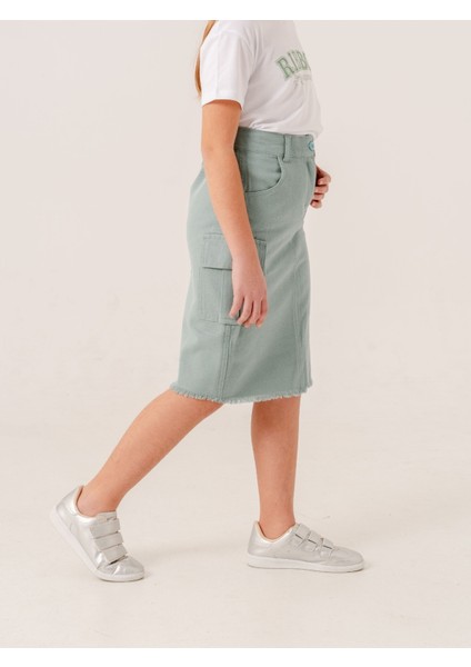 Kız Çocuk Kargo Keten Etek 2959 modelleri