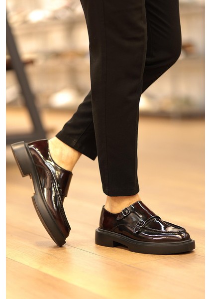 - Bordo Açma Deri Tokalı Erkek Ayakkabı 250-1616 fiyatları