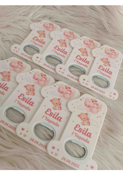 25 Adet Pembe Balonlu 1 Rakam Açacak Magnet Yenidoğan Doğum Günü Mevlüt Hediyelikleri fiyatları