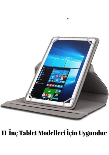 Casper Nirvana N310 11.6'' Inç Universal 360° Döner Standlı Kapaklı Koruyucu Tablet Kılıfı
