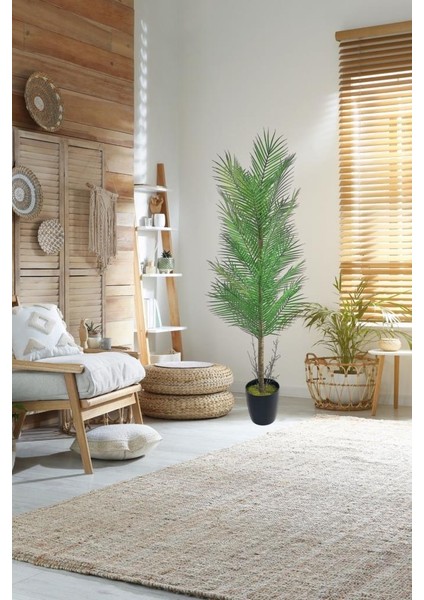 Yapay Ağaç Palmiye 155*50CM 30YAPRAK Areka Ağacı Siyah Saksıda Tek Gövdeli fiyatları