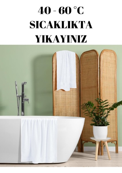 2'li Set Pamuk Büyük Boy Banyo & Duş Havlusu – Yumuşak Dokulu, Çizgi Desenli, Ultra Emici Vücut Havlusu (90 x 150 cm )