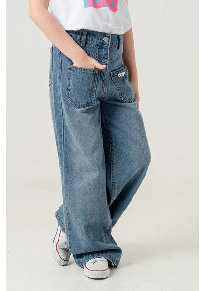 Kız Çocuk Ön Cepli Kot Pantolon 2179 fiyatları