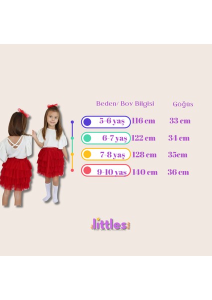 Kız Çocuk Kolları Volanlı Sırtı Çapraz Pamuklu Kırmızı Tütülü Astarlı Beli Lastikli Bağlamalı Etekli Takım modelleri