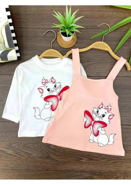 Kedi Baskılı Jile Kız Takım