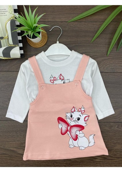 Kedi Baskılı Jile Kız Takım