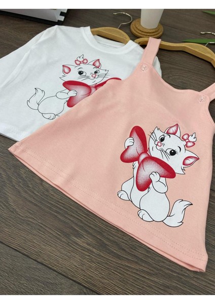 Kedi Baskılı Jile Kız Takım