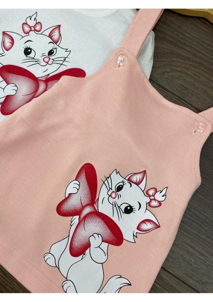 Kedi Baskılı Jile Kız Takım