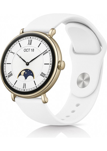Watch Gt4 / Gt5 41MM Uyumlu Yumuşak Silikon Spor Strap 18MM