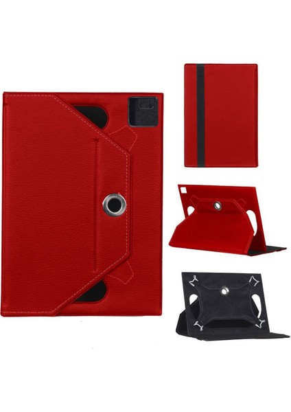 Samsung Galaxy Tab S10+ 12.4'' Inç Universal 360° Döner Standlı Kapaklı Koruyucu Tablet Kılıfı