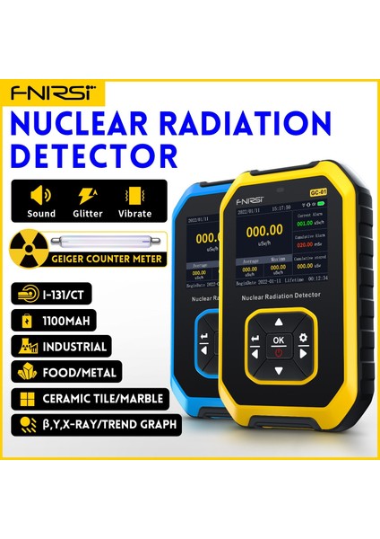 Gc-01 Nükleer Radyasyontest Cihazı Dedektörü modelleri