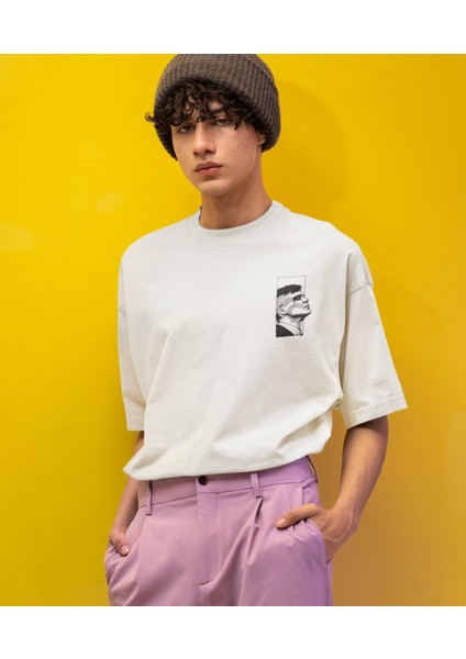 Tomy Baskılı Oversize Erkek Tişört