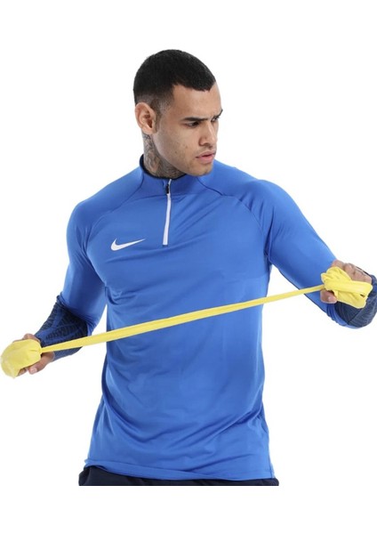 Dri-Fit Çeyrek Fermuar Erkek Mavi Antrenman Üst