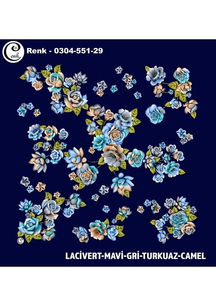Desenli Oyalık Yazma - 0300-551 - Renk-29