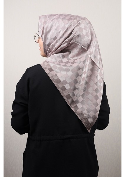 Hint Ipek Kendinden Desenli Monogram Eşarp - Desen-05 - Renk-22