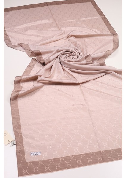 Hint Ipek Desenli Monogram Şal - Desen-06 - Renk-07