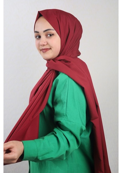 Qum Ipek Düz Renk Krep Vual Şal - Desen-01 - Renk-23