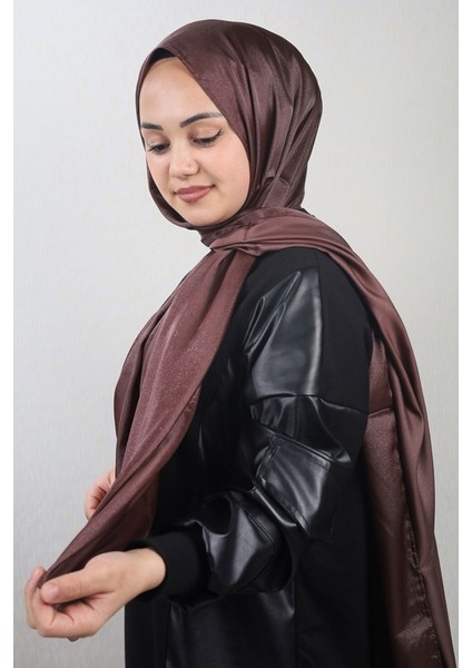 Qum Ipek Düz Renk Kristal Şal - Desen-01 - Renk-17