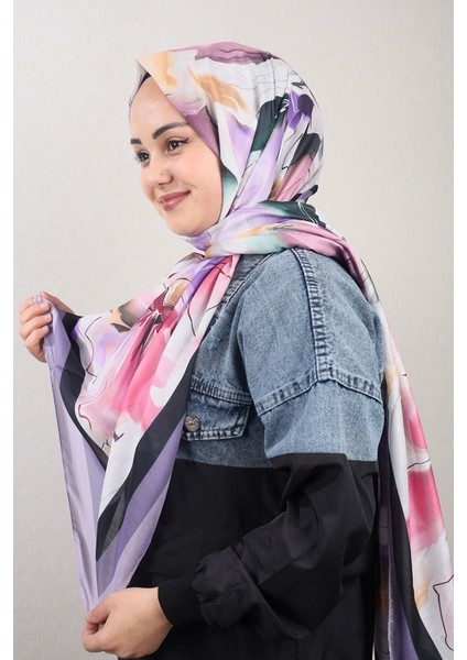 Desenli Geniş 80X185 Cm. Fresh Şal - Desen-04 - Renk-06