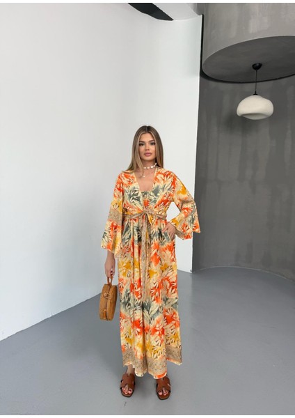 Desenli Bağlama Detaylı Kadın Alt Üst Takım fırsatları