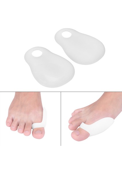 Büro Ev Ofis Personeli Için Ayak Başparmak Koruyucu Silikon Ped