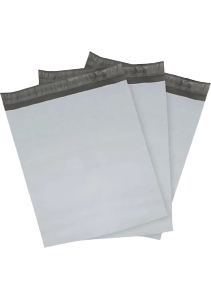 Küçük Boy 100 Adet, 17X23X5 cm Cepsiz Plastik Kargo Poşeti Dayanıklı Su Geçirmez Gri Renk