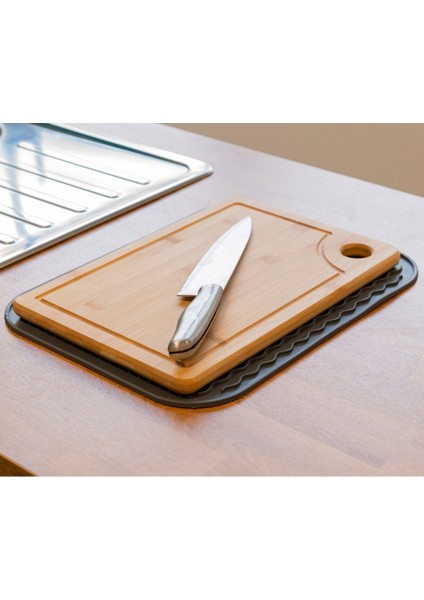 Silikon Bulaşık Kurutma Matı Su Toplamaz Kaydırmaz Bulaşıklık Tencere Altlığı fırsatları