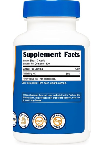 Nutricost Hcı 5mg 120 Caps