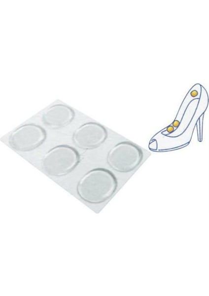 Büro Ev Ofis Personeli Için 6ADET Ayak Vurma Önleyici Silikon Ped