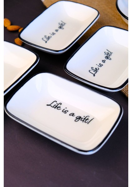 Motto Gift Kayık Tabak 4 Lü 14X10X2CM fiyatları