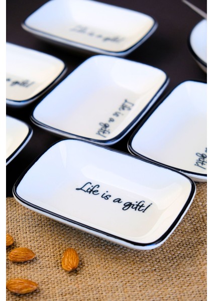 Motto Gift Kayık Tabak 6 Lı 14X10X2CM fiyatları