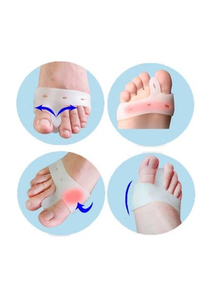 Büro Ev Ofis Personeli Için Makaralı Ayak Parmak Metatars Korur Silikon modelleri