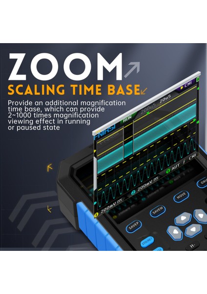 DPOX180H 2 Kanal 180MHZ El Tipi Fosfor Dijital Osiloskop ve Sinyal Jeneratörü fırsatları