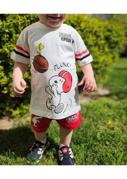 Snoopy Erkek Çocuk Şortlu Takım