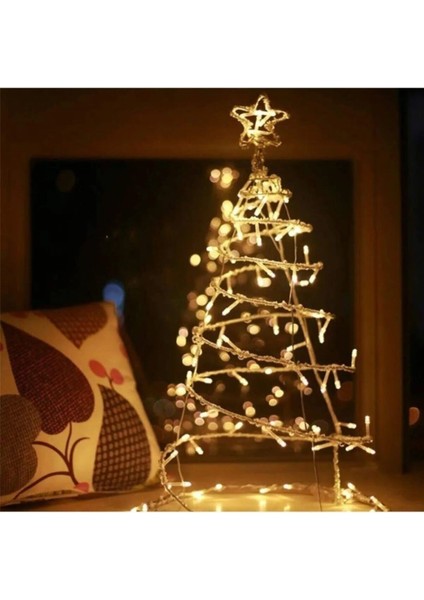 10M Boncuk Lamba Gün Işığı 8 Fonksiyon 100 LED Fişli Balkon Bahçe Ev Ofis Iç Mekan Dekoratif LED modelleri
