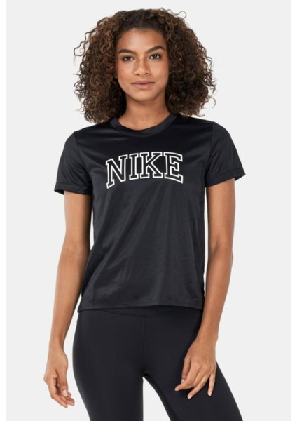 Dri-Fit Swoosh Graphic Kadın Siyah T-Shirt