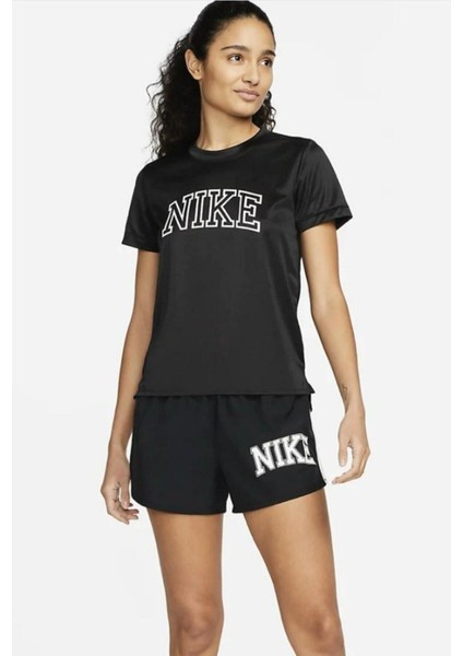 Dri-Fit Swoosh Graphic Kadın Siyah T-Shirt modelleri