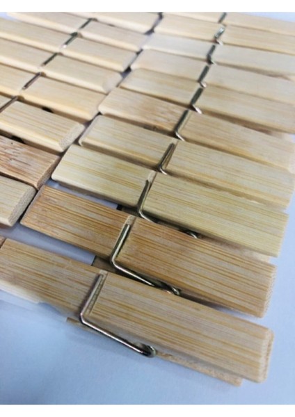100'LÜ Ahşap Mandal 2.5cm 100 Adet Çamaşır Mandalı Bambu Dayanaklı Tahta Sağlam Çamaşır Mandalı modelleri