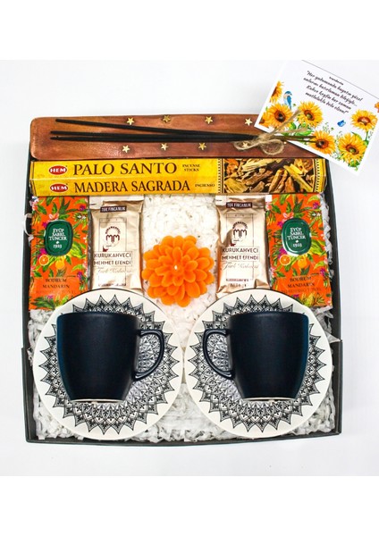 Kahve Fincanı, Tütsü Seti, Kokulu Mum, Kahve, Hediye Seti