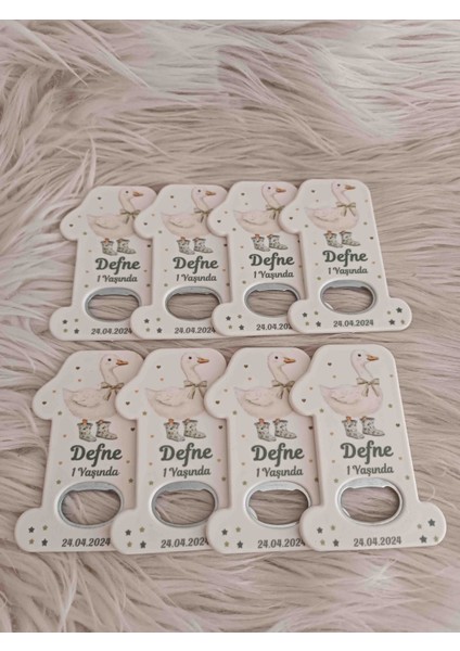 10 Adet Ördekli 1 Rakam Açacak Doğum Günü Magnet Hediyelik Yenidoğan Doğum Günü Mevlüt Hediyelikleri modelleri