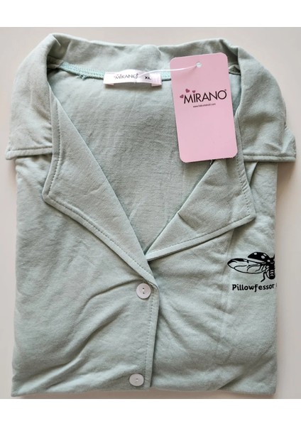 Gömlek Yaka Önden Düğmeli Pijama Takımı 2950