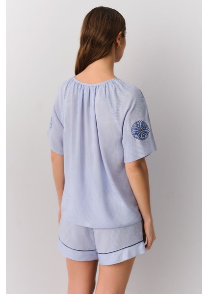 Amanda Maskülen Şort Pijama Takımı