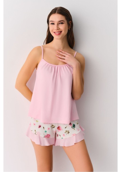 Flora Şort Pijama Takımı