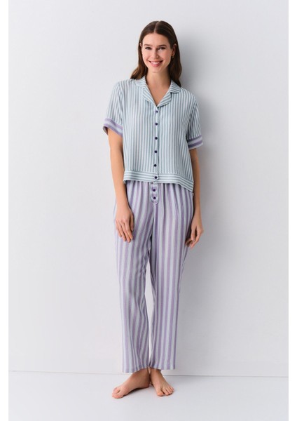 Line Maskülen Pijama Takımı