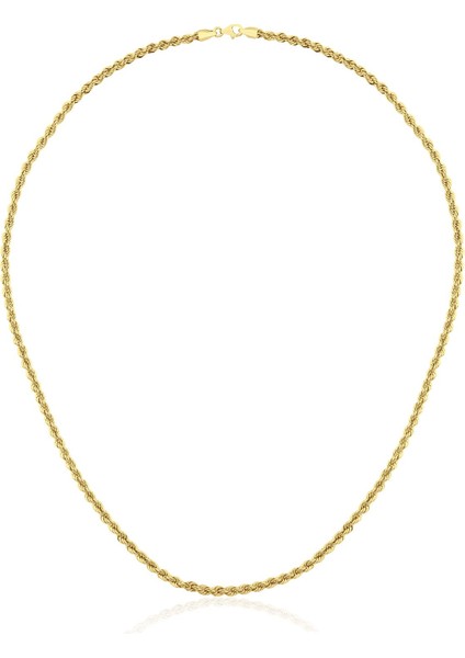 14 Ayar Altın Burgu Halat Zincir 4 mm